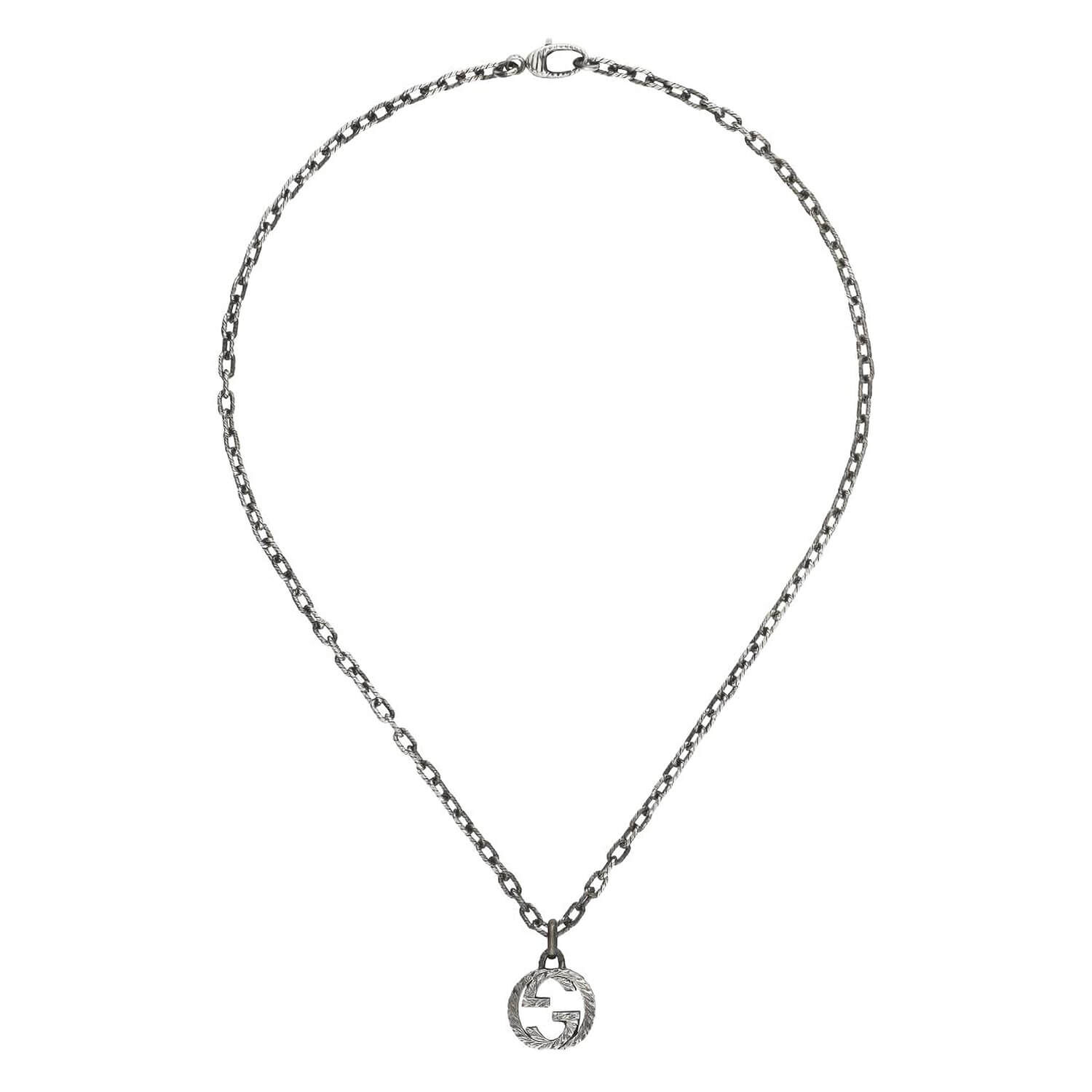 Gucci Interlocking G Necklace In Silver YBB479217001 - Jewelry, Ladies  Jewelry - Jomashop