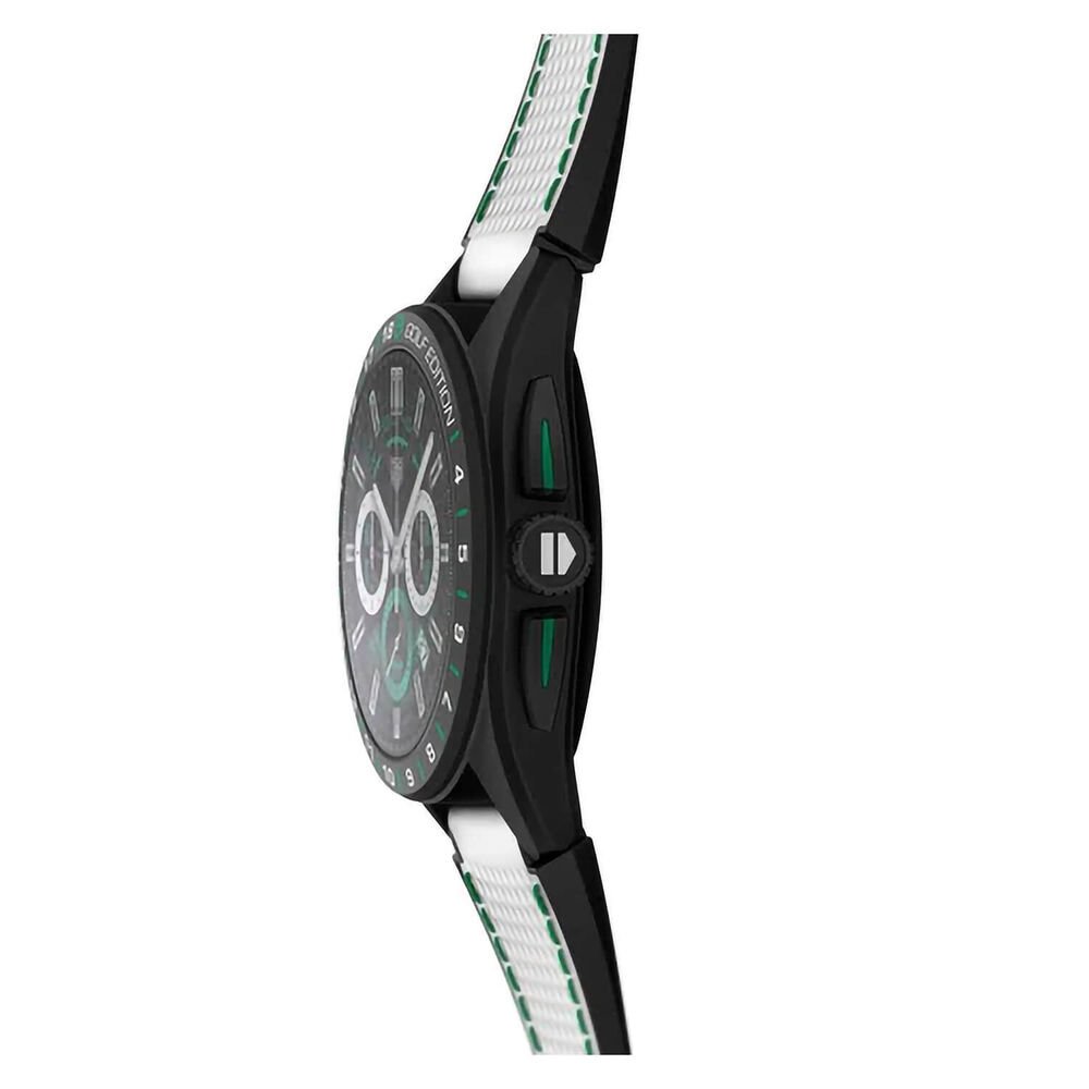 TAG Heuer Connected Calibre E4 Golf Edition 45mm White Strap Watch image number 3