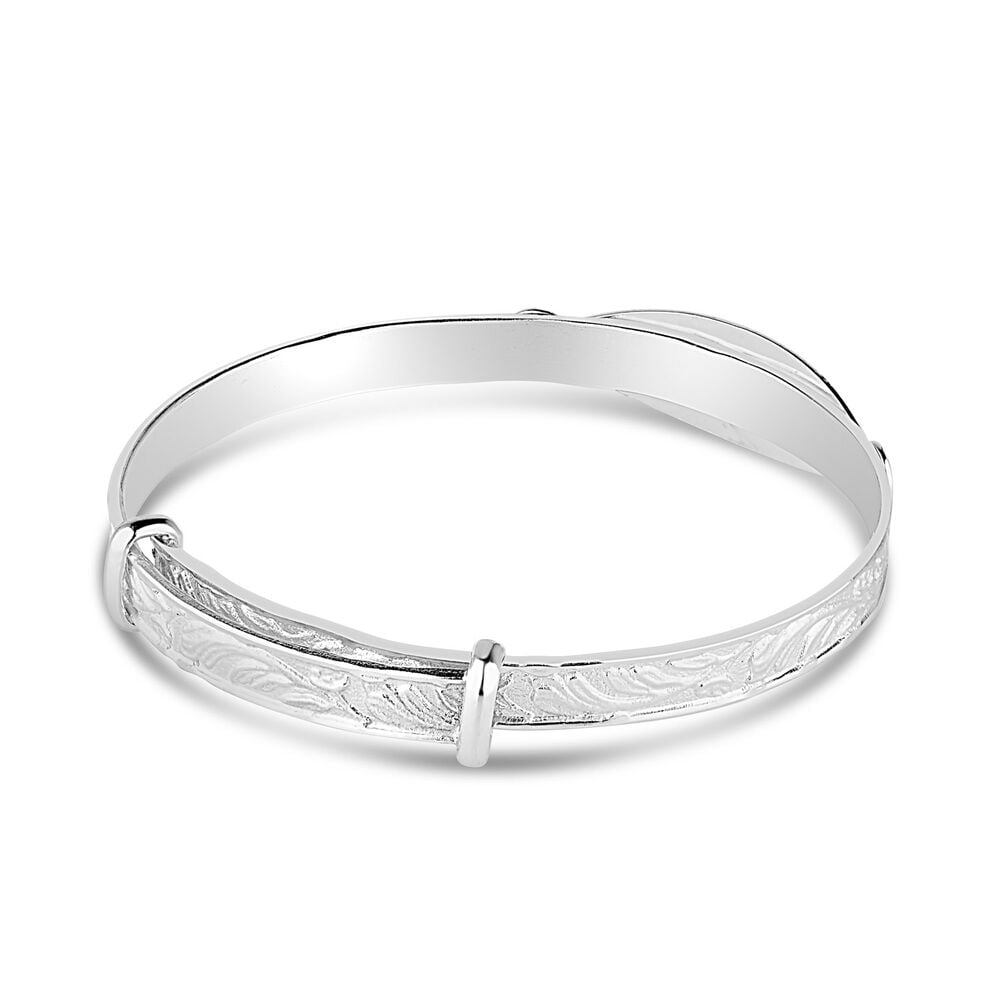 Sterling Silver Baby Bangle image number 1