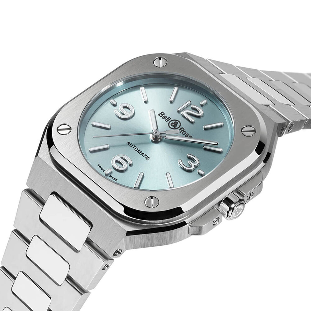 Bell & Ross BR-05 36mm Light Blue Dial Stainless Steel Bracelet Watch