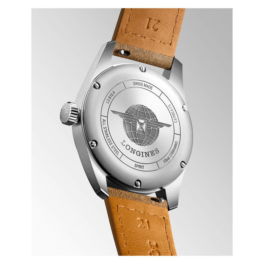 Longines Avigation Longines Spirit 40mm Khaki Steel Case Taupe Watch