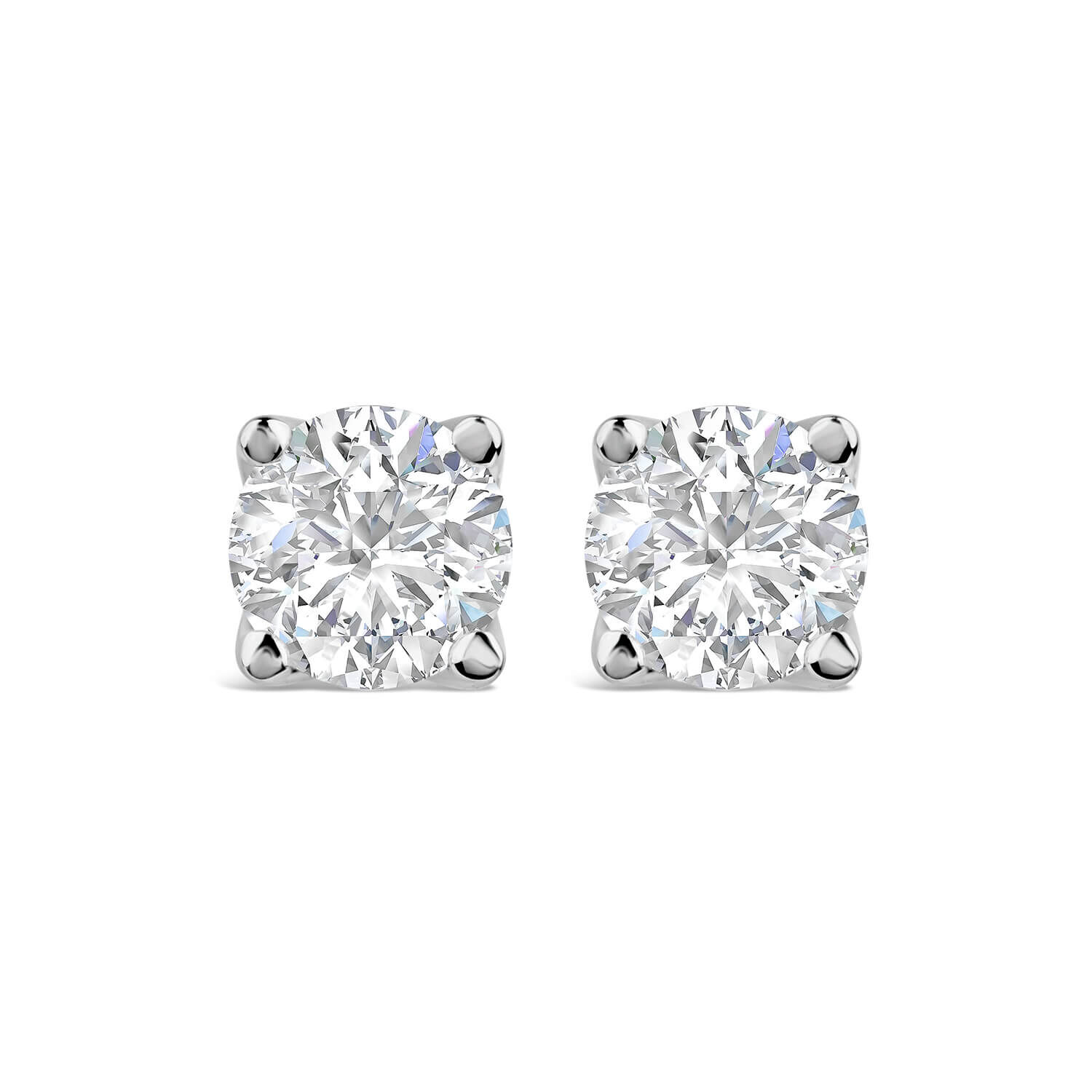 18ct white gold 1ct diamond deals earrings