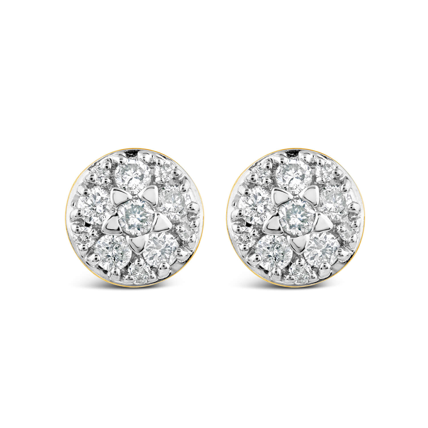 Small diamond hotsell cluster earrings
