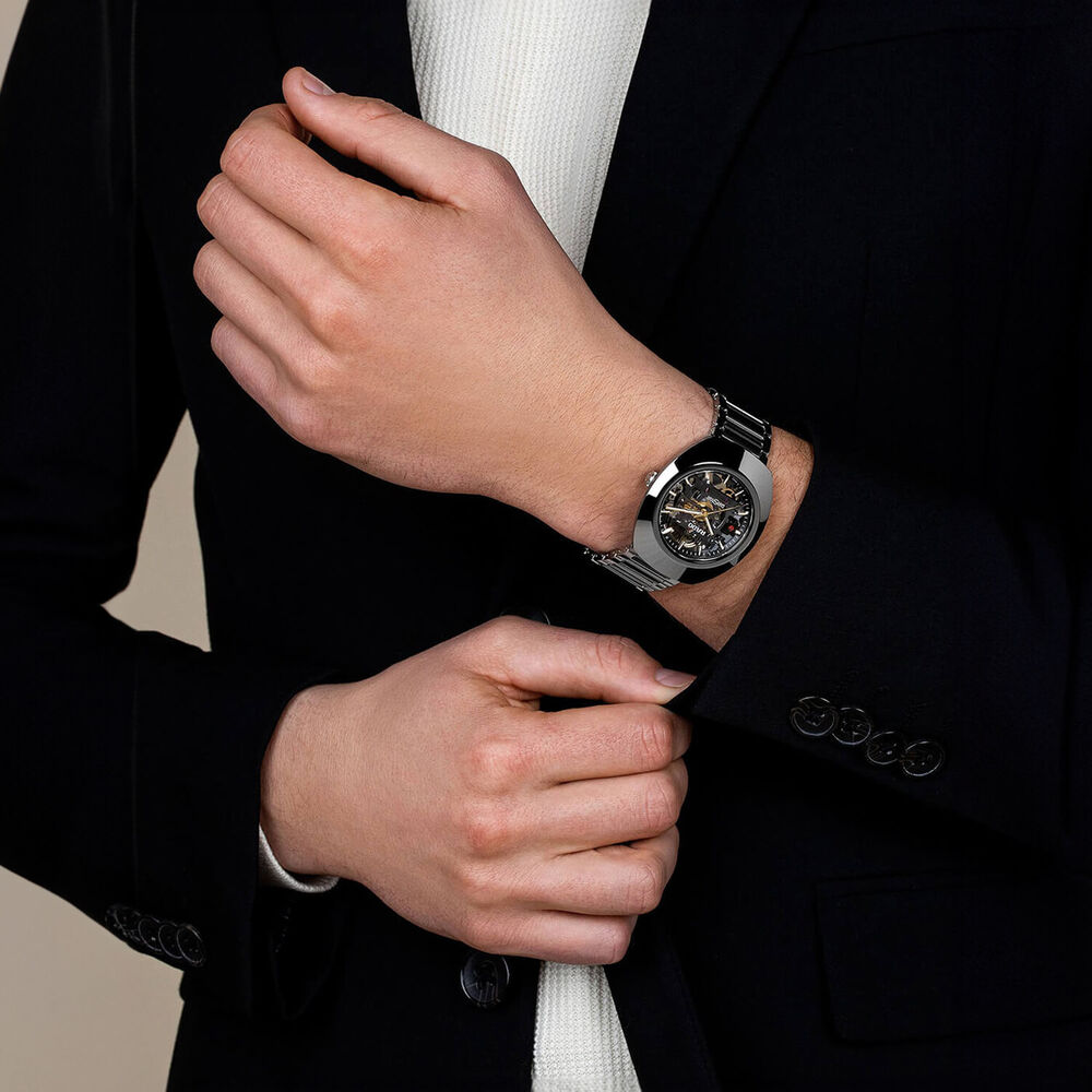 Rado Diastar 38mm Skeleton Dial Steel Case Bracelet Watch image number 5