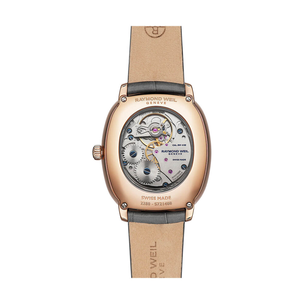 Raymond Weil Toccata Heritage 38mm Copper Dial Grey Leather Strap Watch image number 2