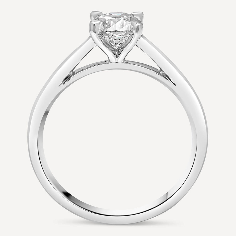 Platinum 0.70ct Amia Diamond Solitaire Ring image number 4