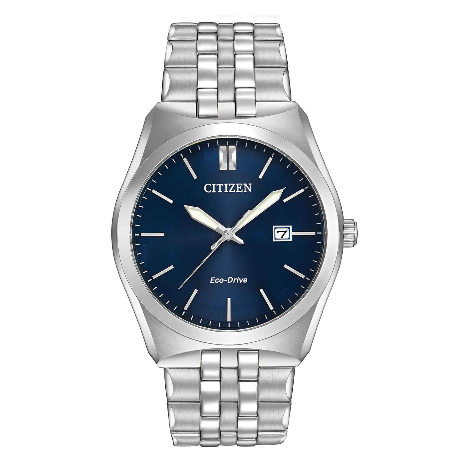 Citizen Eco Drive Corso Blue Dial Steel Bracelet Watch