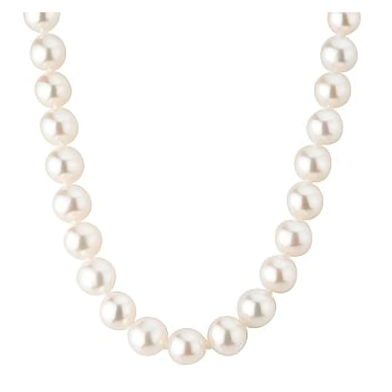9ct Gold Graduated Freshwater Pearl Necklace - 16in - J9561 | F.Hinds  Jewellers