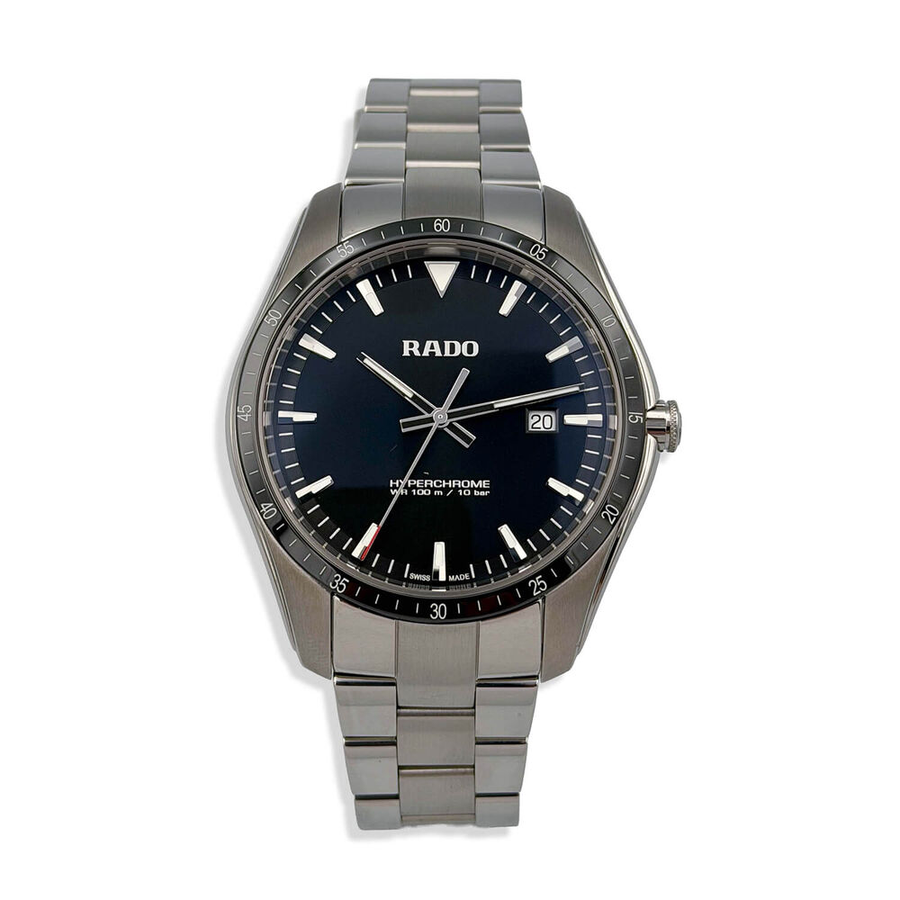 Pre-Owned Rado HyperChrome & Black Ceramic 45mm Men's Watch
