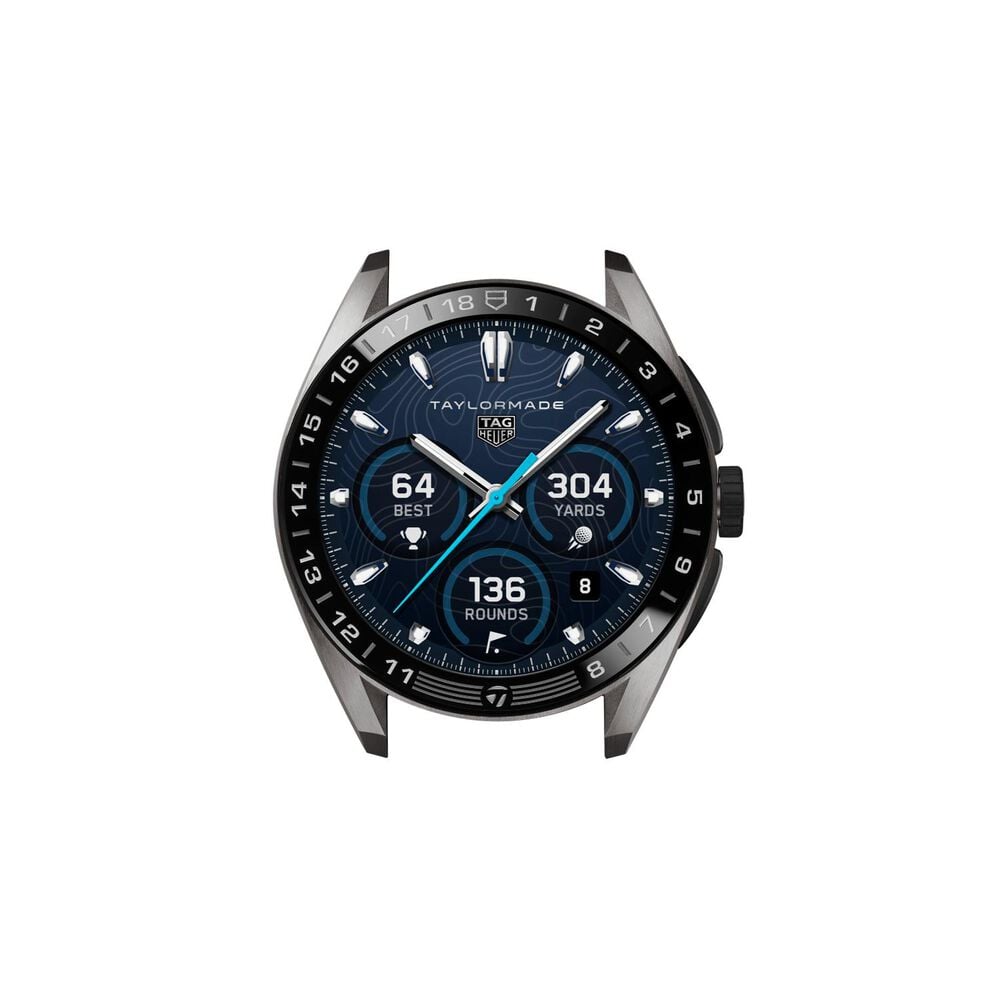 TAG Heuer Connected Calibre E5 x Taylormade Edition 45mm Titanium Case Leather Strap Watch