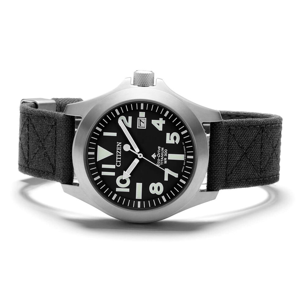 Citizen Eco-Drive Super Tough Titanium and Kevlar Men's Watch image number 2
