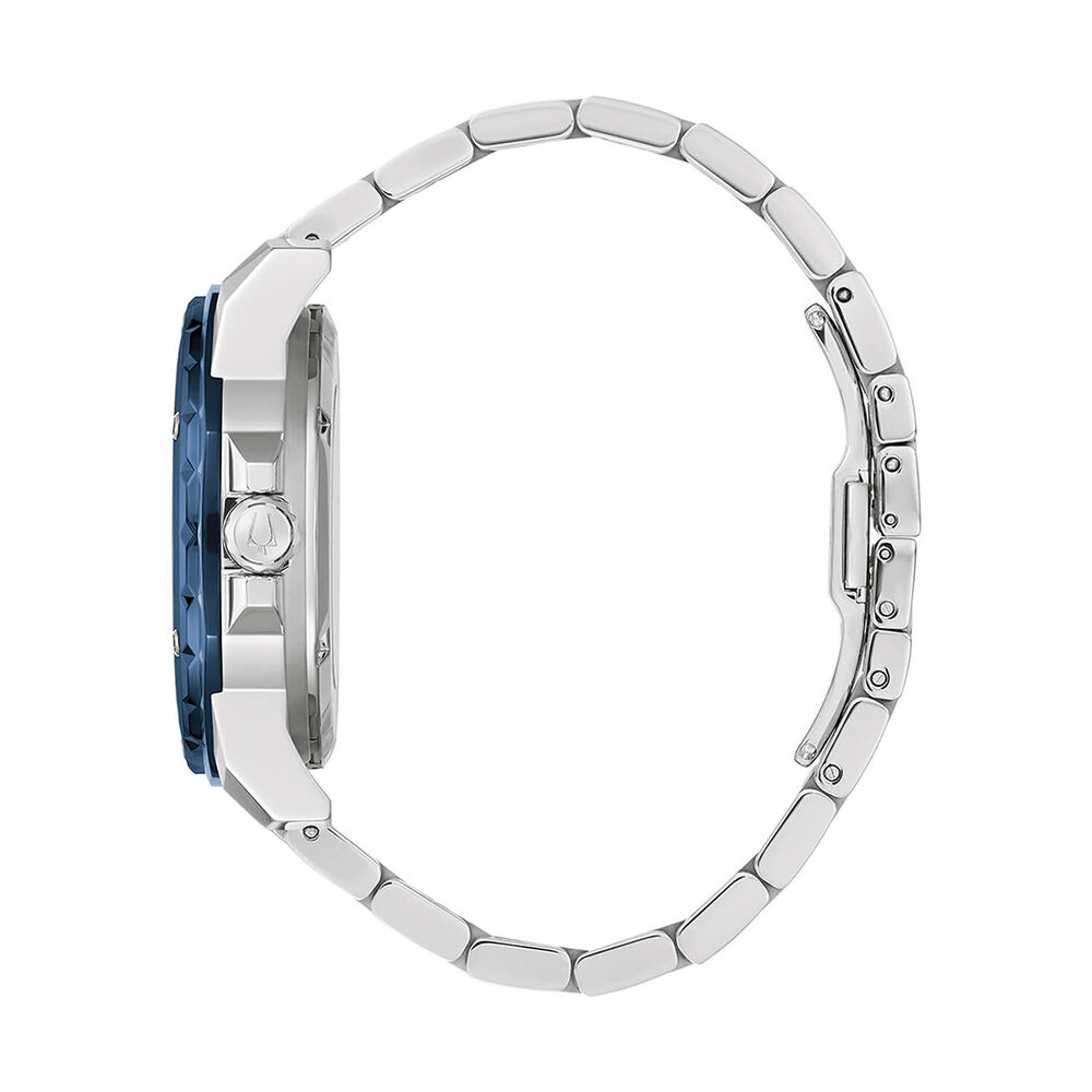 Bulova Marine Star Series A Automatic 45mm Blue Dial Steel Bracelet Watch image number 2