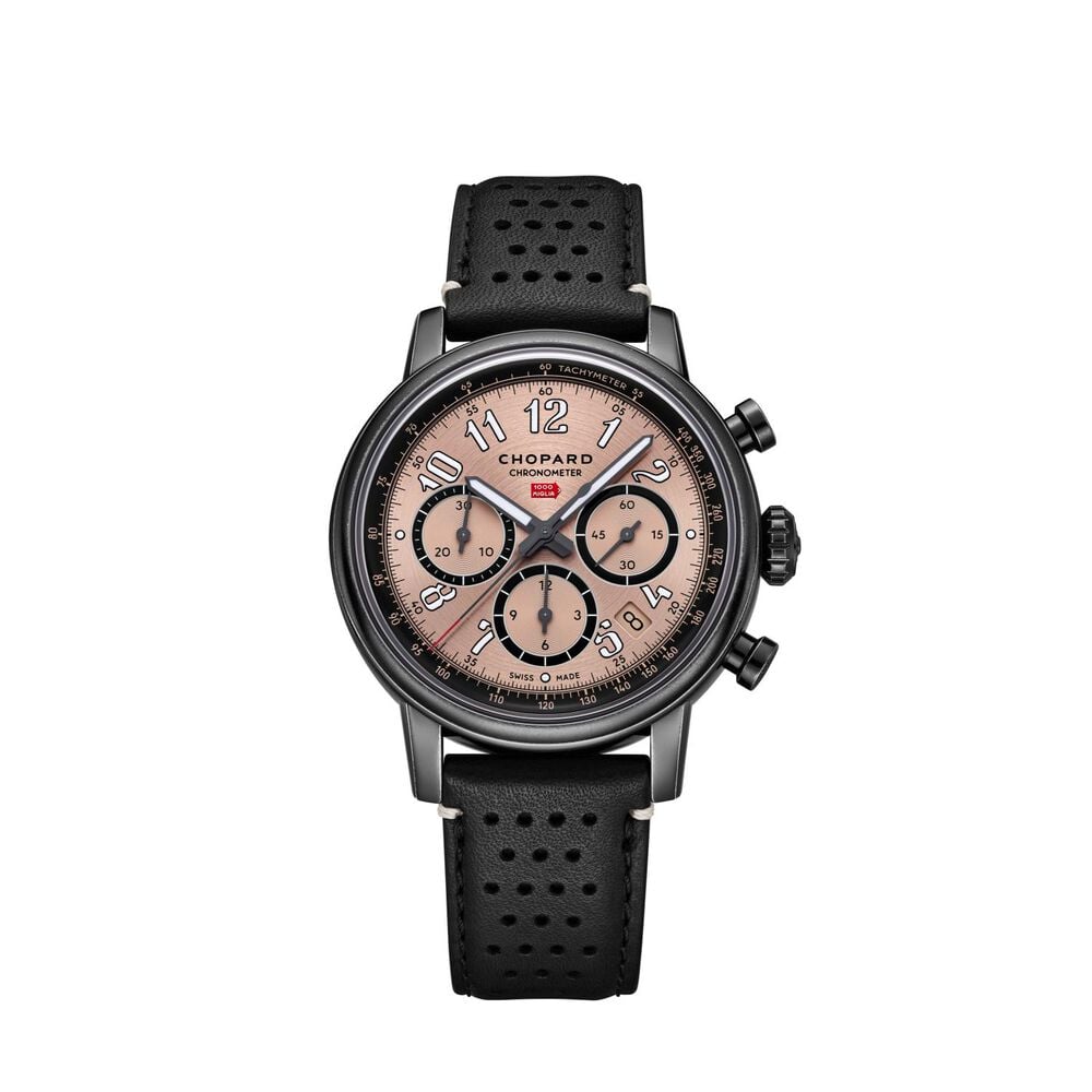 Chopard Mille Miglia Classic Patina 40.5mm Dial Black Leather Strap Watch