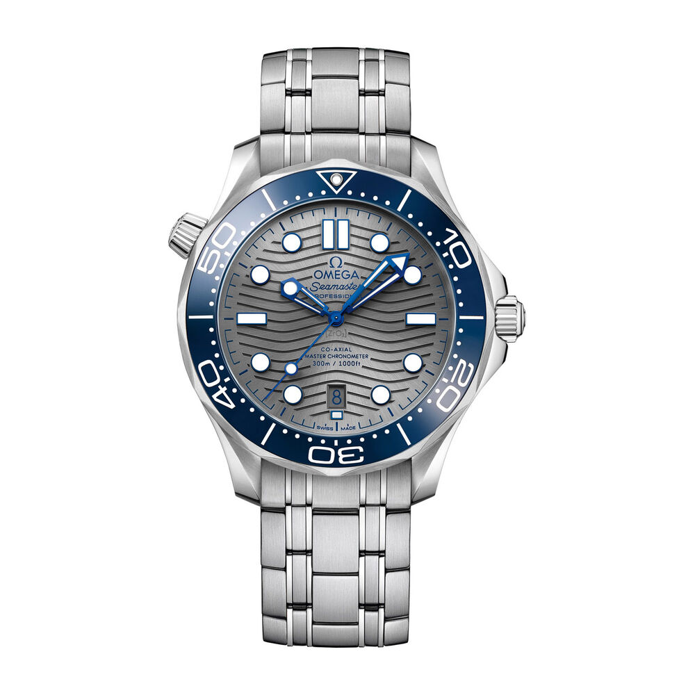 Omega Seamaster Chronometer Grey Dial Steel Men's Watch image number 0