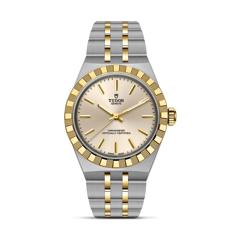 TUDOR Royal 30mm Ivory Dial Stainless Steel & Yellow Gold Bracelet Watch