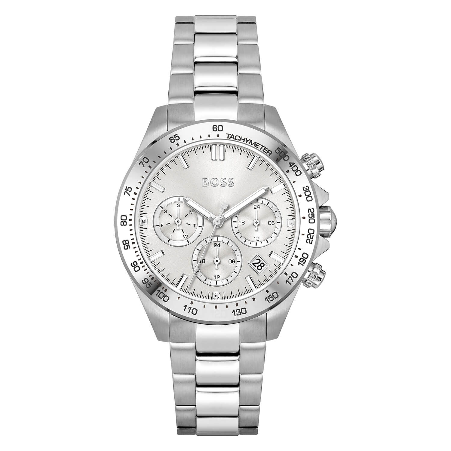 Boss silver watch top
