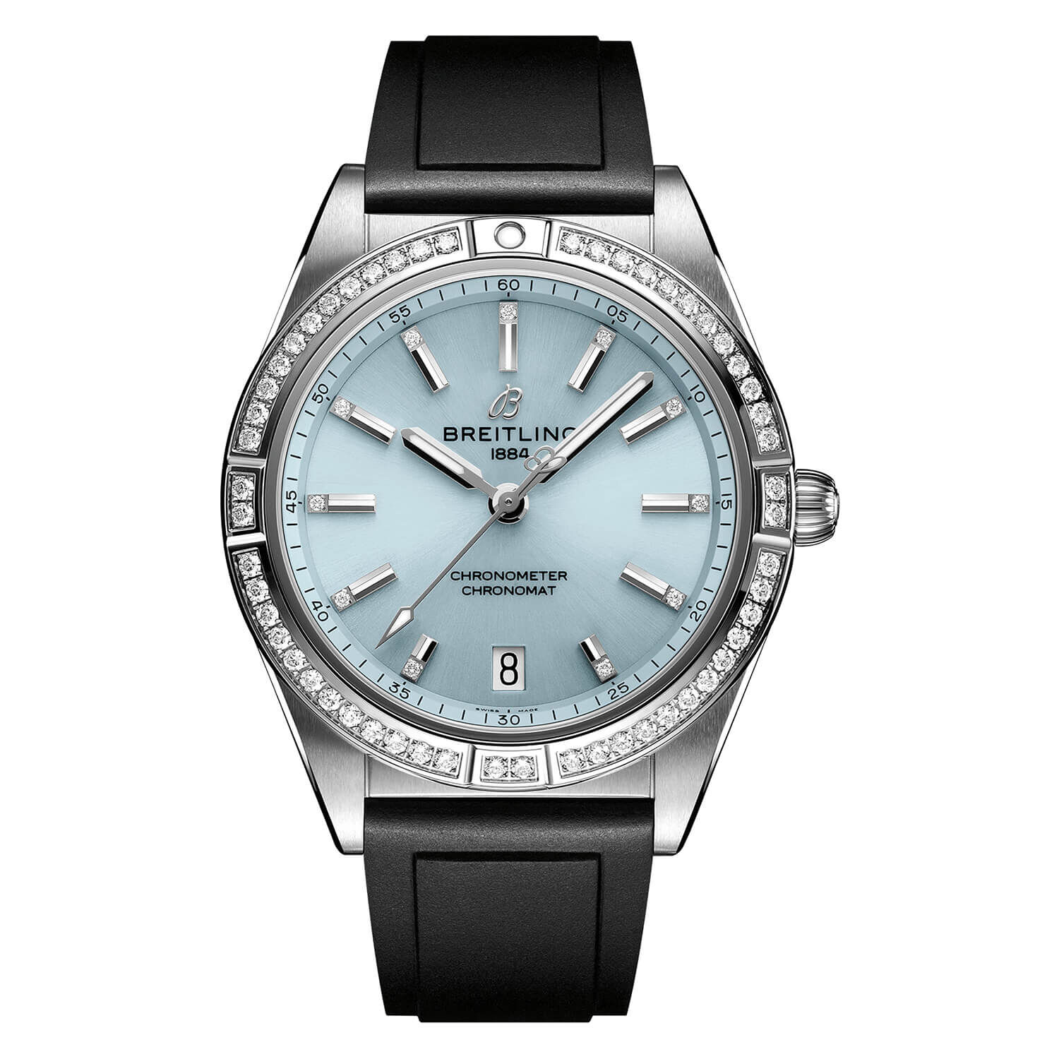 Breitling Chronomat 36mm Blue Dial Strap Watch