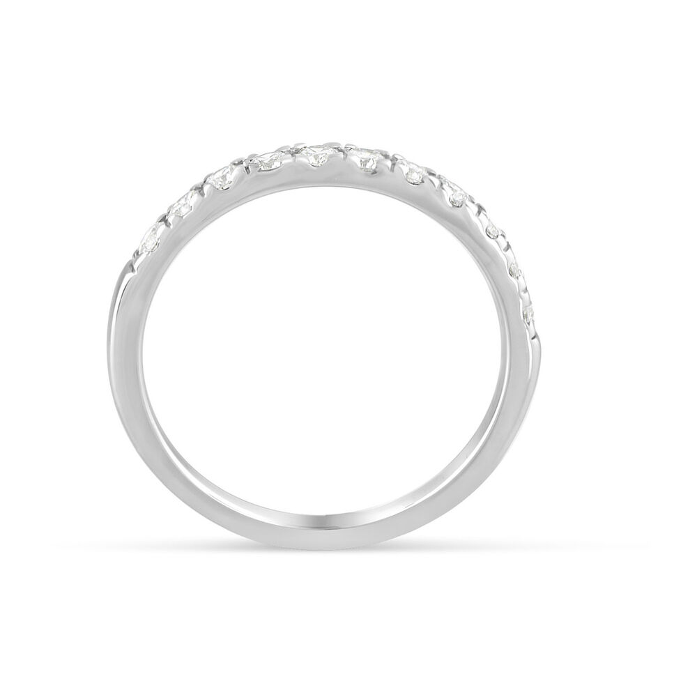 Ladies' Platinum 0.40 Carat Diamond Claw Set Wedding Ring image number 2