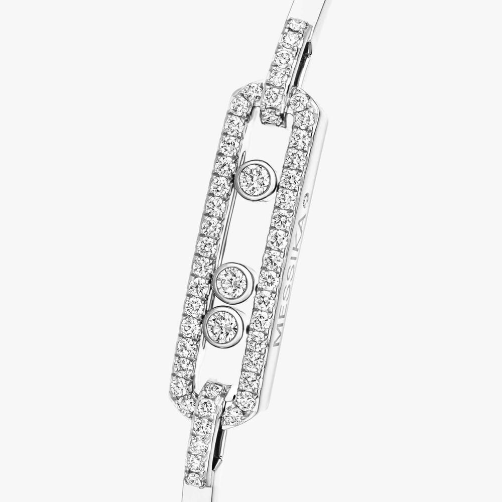 Messika Move Classic 0.35ct Diamond White Gold Bangle