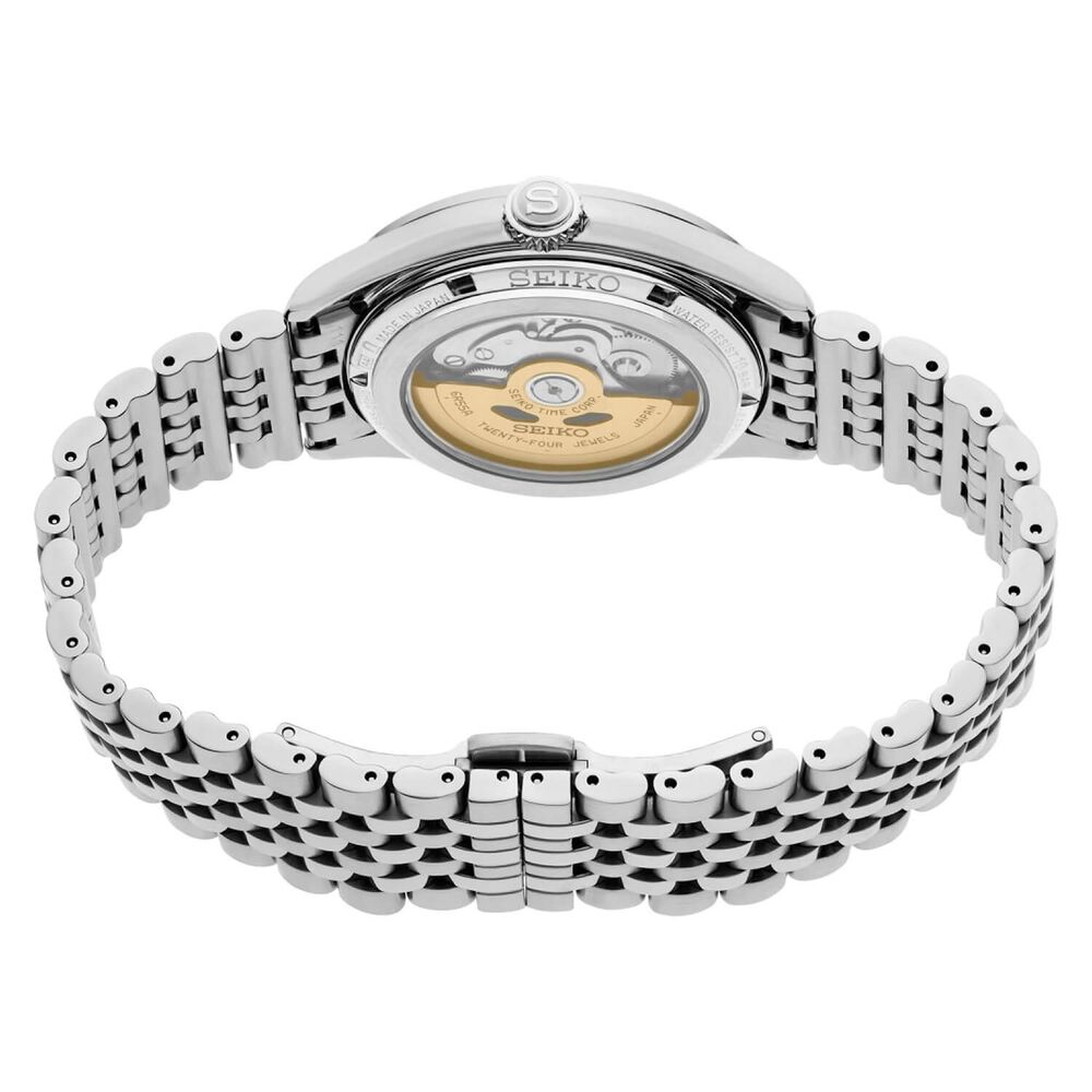 Seiko Presage Classic Series 'Sumi-iro' Open Heart 40mm Black Dial Steel Bracelet Watch image number 8