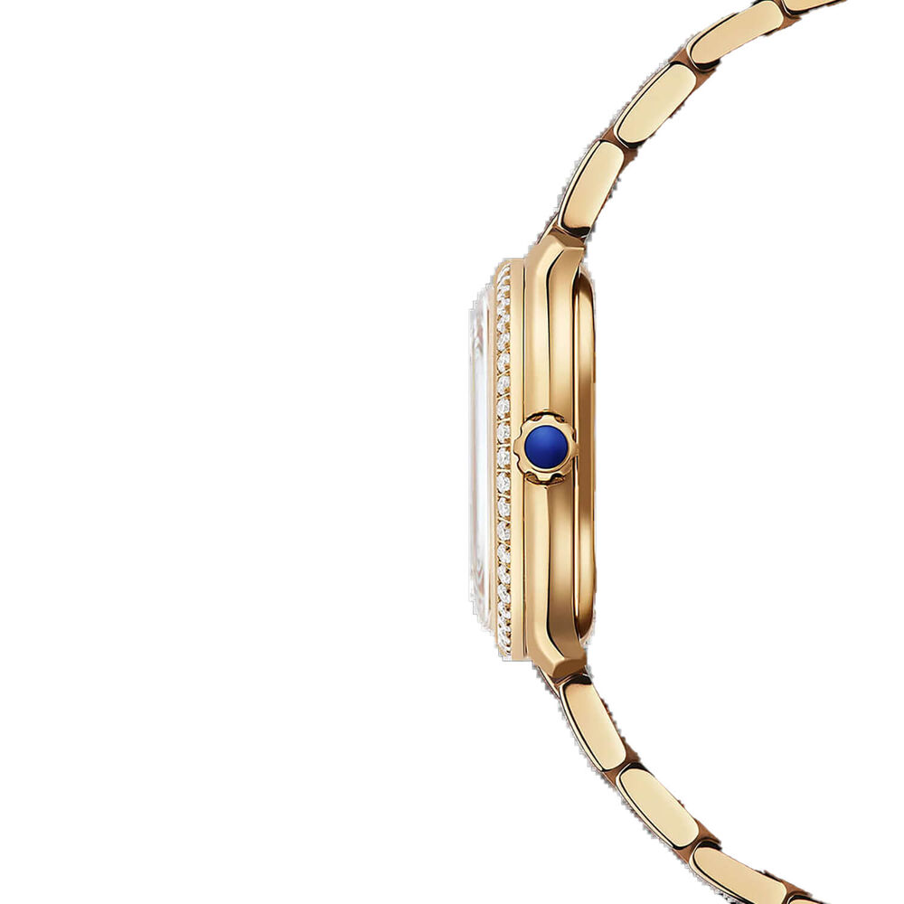 Raymond Weil Toccata Heritage 28mm White Dial Diamond Set Bezel Gold PVD Steel Bracelet Watch
