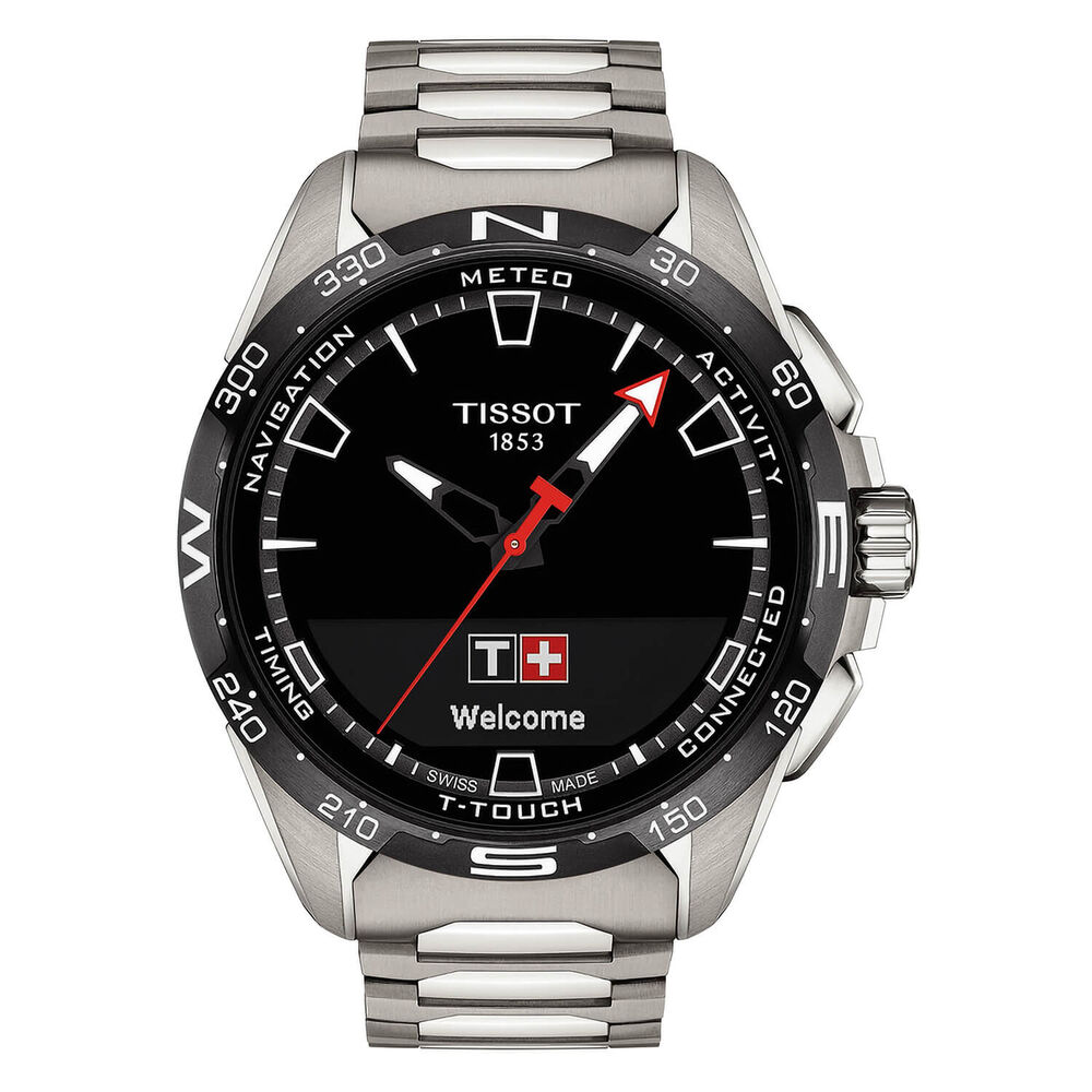 Tissot T Touch 47.5mm Black Gray Titanium Case Titanium Mens Watch