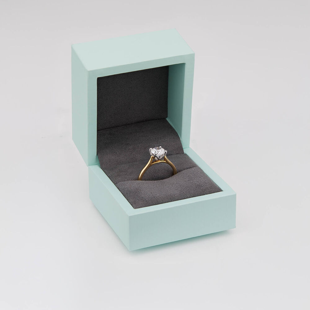 Born 18ct Yellow Gold Lab Grown 1ct Round Brilliant Diamond Ring image number 4