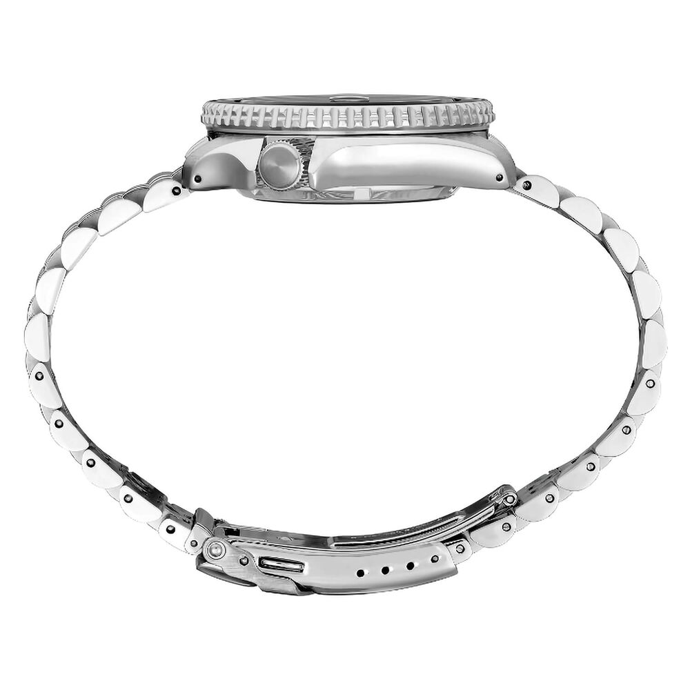 Seiko 5 Sports 'Black Grape GMT 42.5mm Black Dial Steel Bracelet Watch image number 3