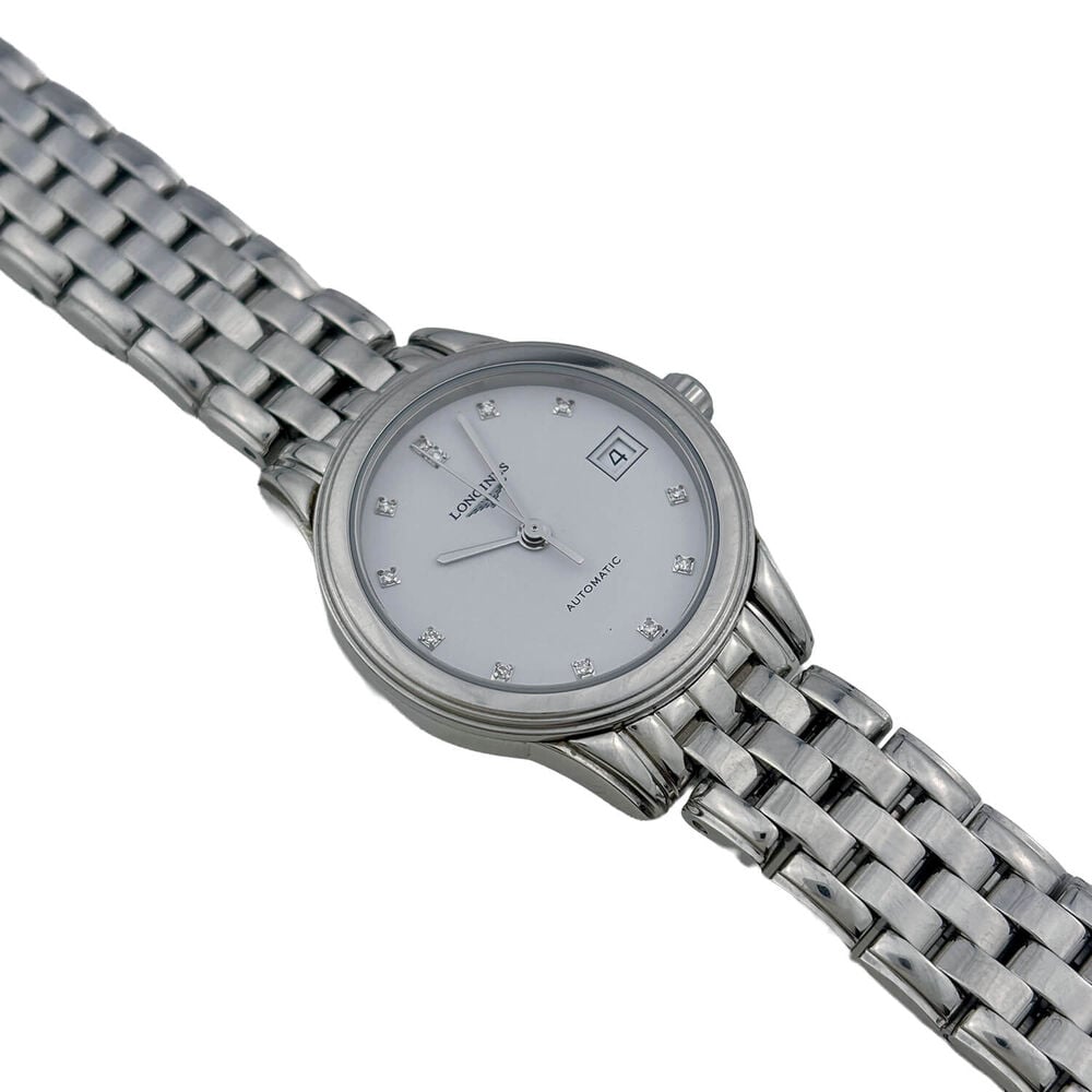 Pre-Owned Longines Elegance Flagship 26mm White Dial Steel Bracelet Watch image number 1