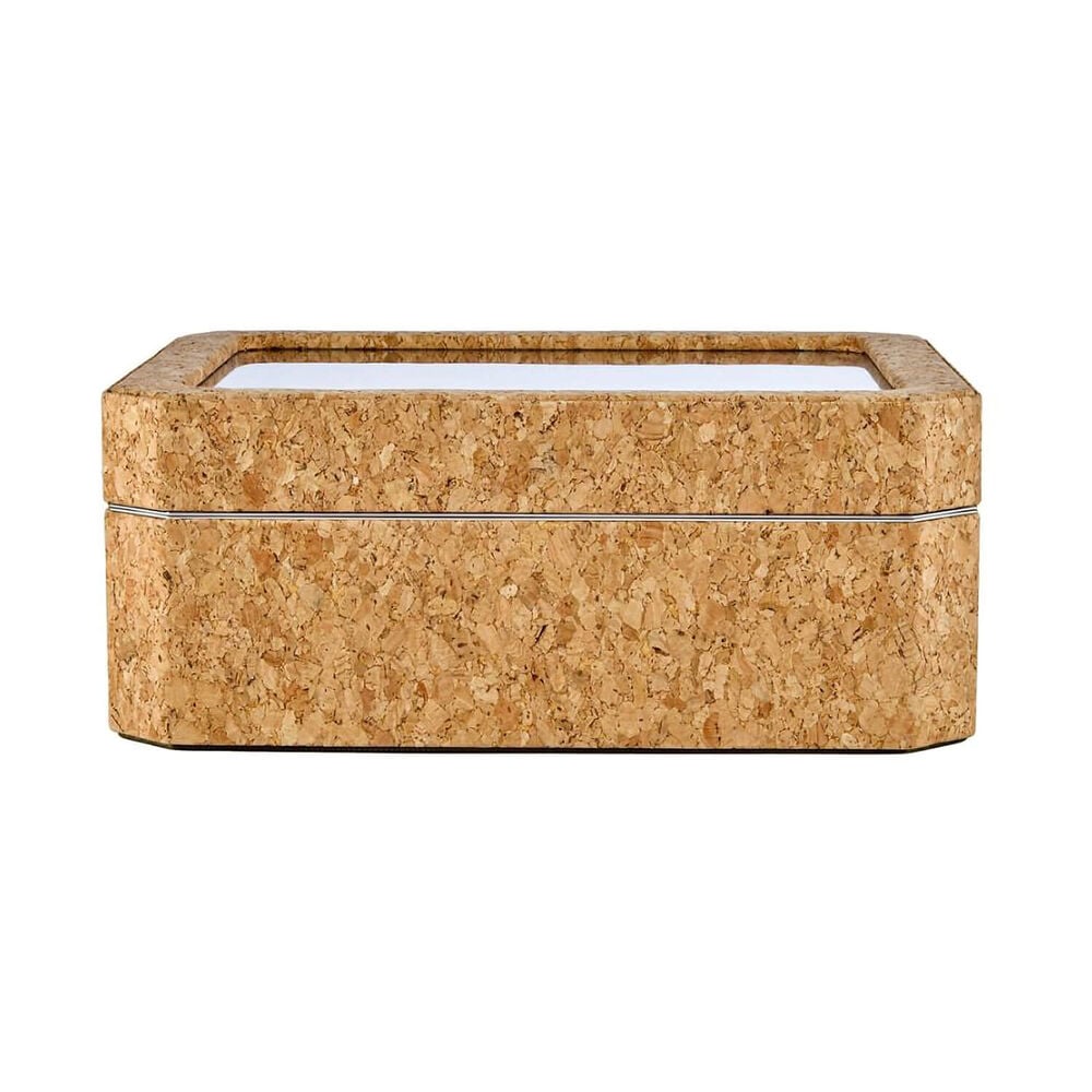 WOLF Cortica Natural Cork 8 Pc Watch Box