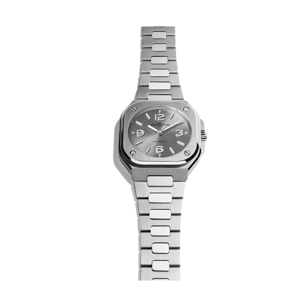 Bell & Ross BR-05 36mm Grey Dial Stainless Steel Bracelet Watch image number 3