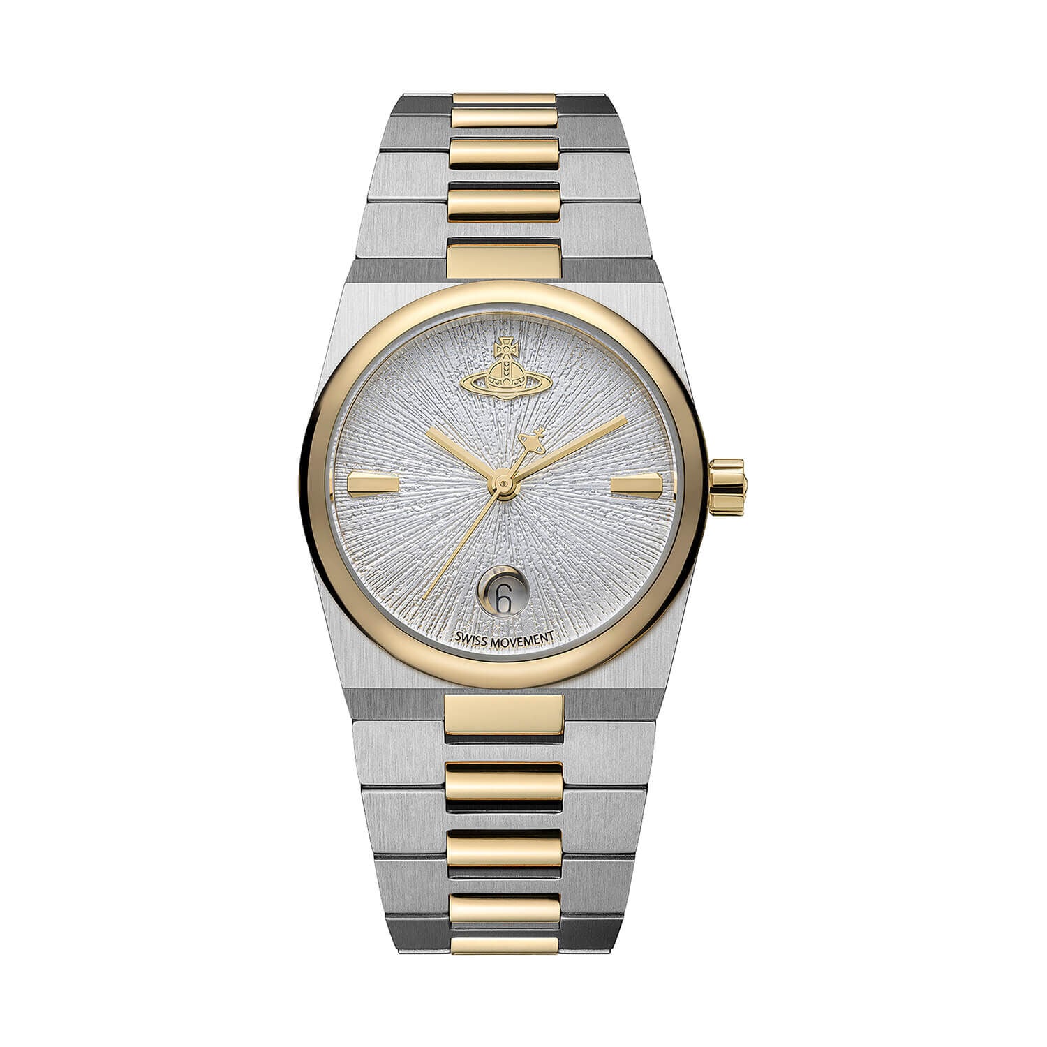 VW The Hoxton 28mm Silver Dial Two Tone Steel Bracelet Watch