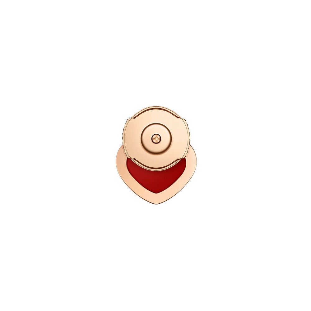 Chopard My Happy Hearts Red Carnelian Rose Gold Single Stud Earring