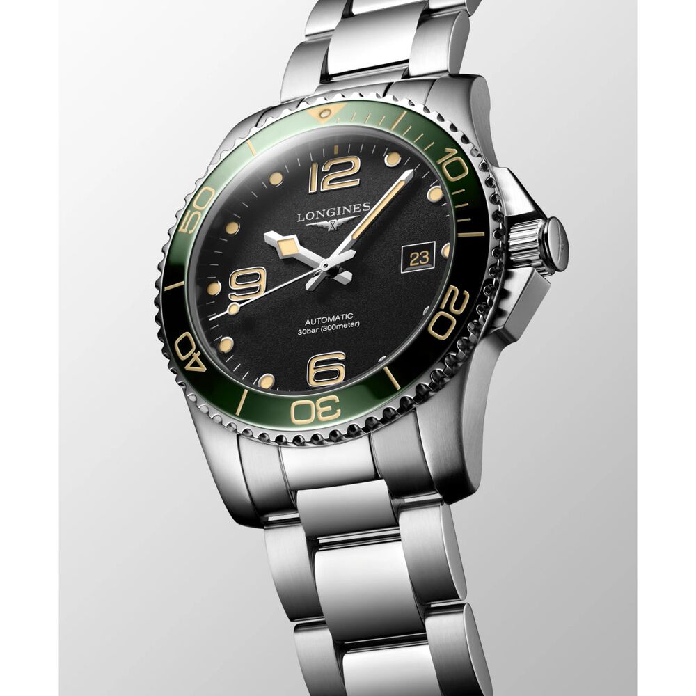 Longines Hydroconquest 41mm Black Dial Stainless Steel & Ceramic Case Mens Watch image number 2