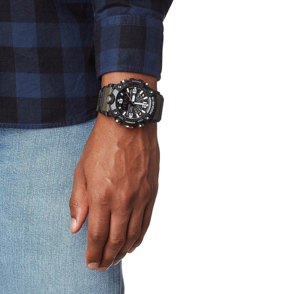 G-SHOCK Master of G Land Mudmaster 55.4mm Dial Green Resin Strap Watch image number 5