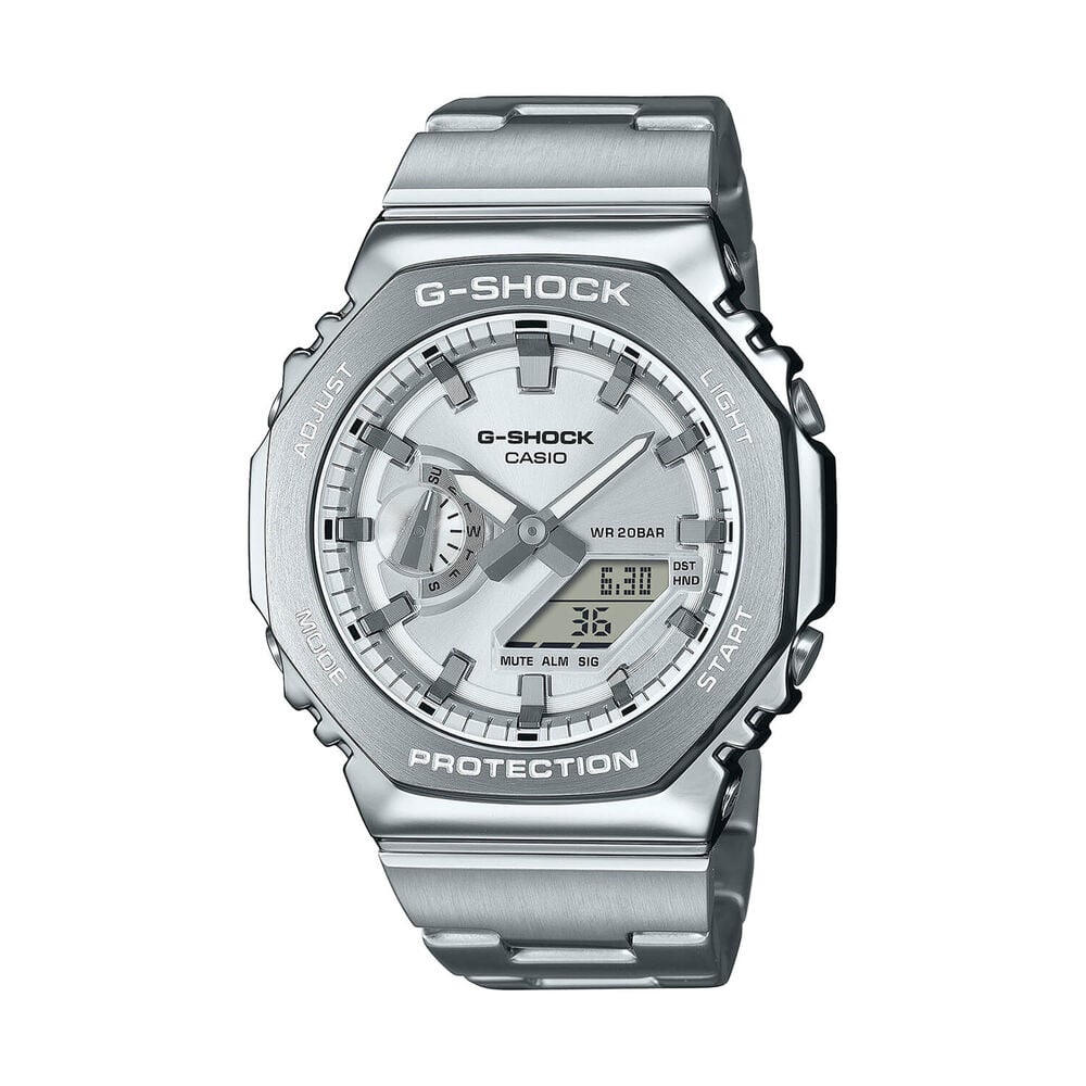 G-SHOCK G-STEEL 49.3mm Silver Dial Stainless Steel Bracelet Watch image number 0