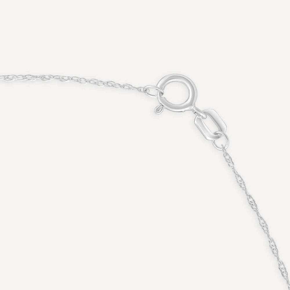 Platinum 0.50 Carat Square Cluster Halo Pendant image number 3