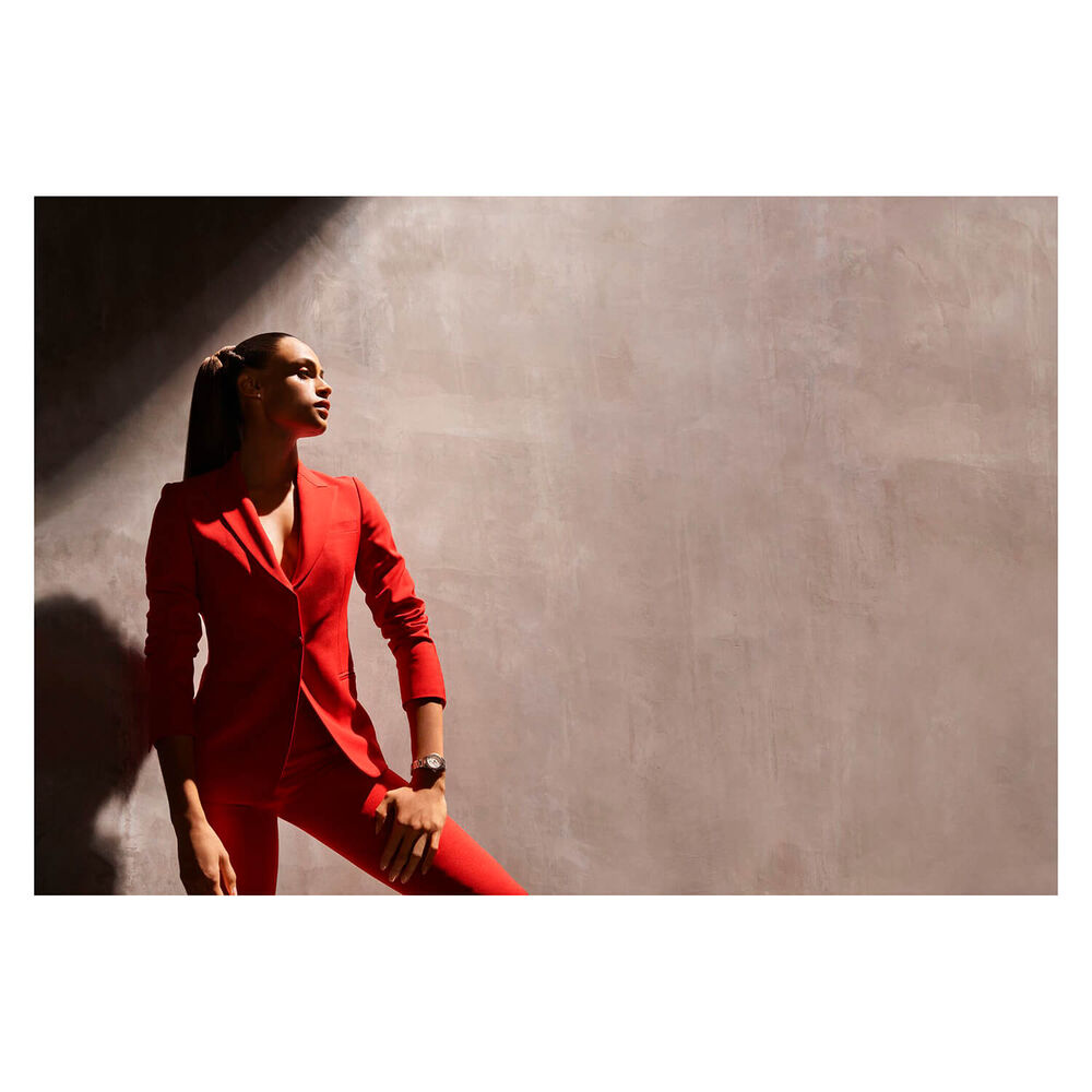 Pre-Owned TAG Heuer Carrera Date 29mm MOP Dial Diamond Dots Steel & Rose Gold Bracelet Watch image number 4