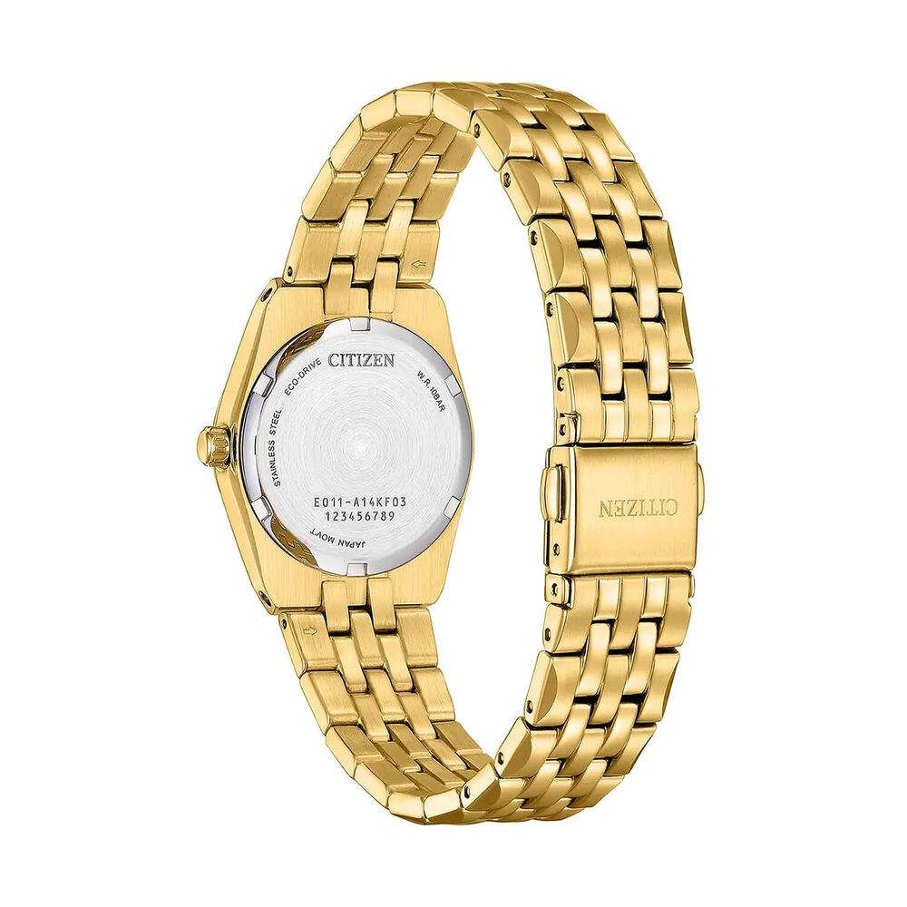 Citizen Corso Diamond 28mm Mother of Pearl Dial Gold Tone Steel Bracelet Watch image number 2