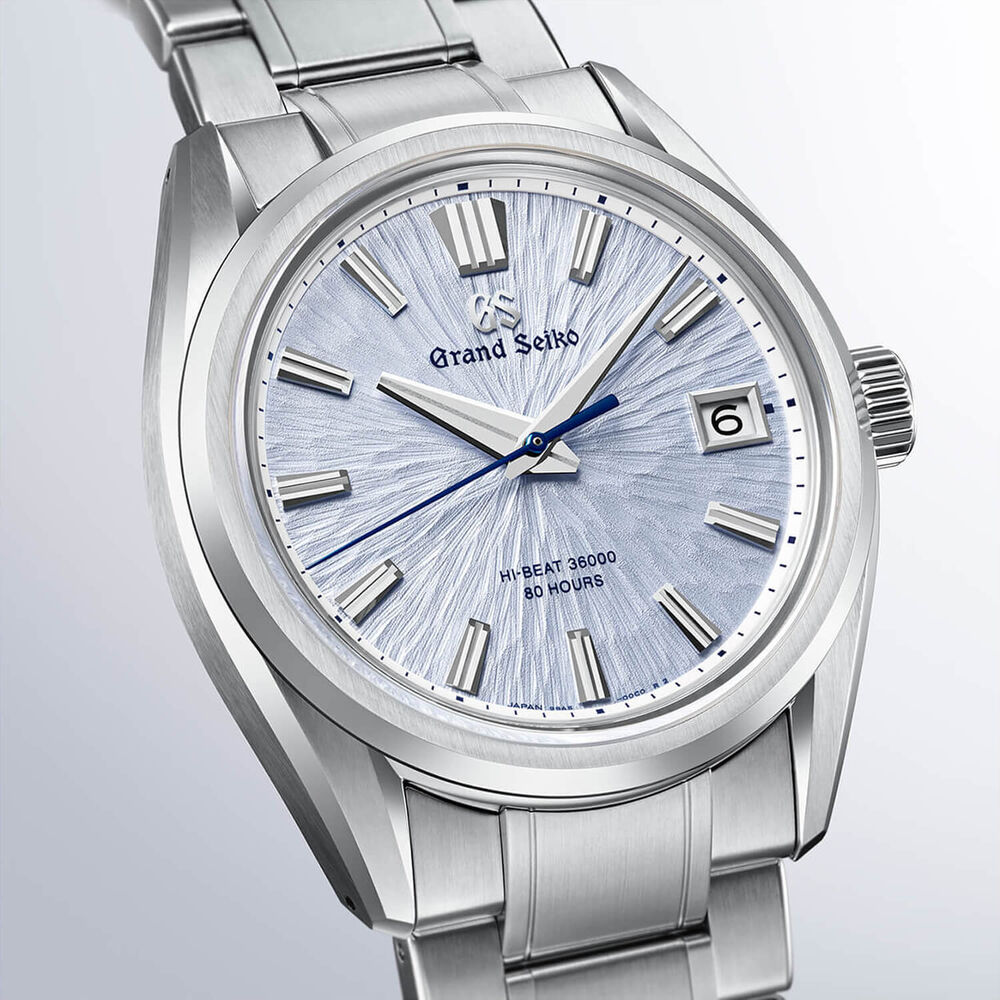 Grand Seiko Evolution 9 'Mountainscape' Limited Edition 40mm Blue Dial Steel Bracelet Watch