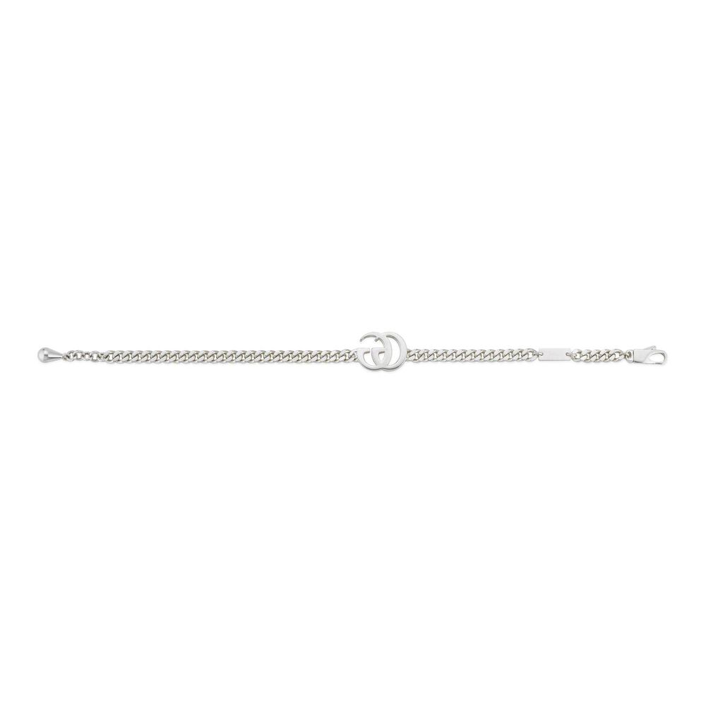 Gucci GG Marmont Sterling Silver Bracelet (Size L, 7")