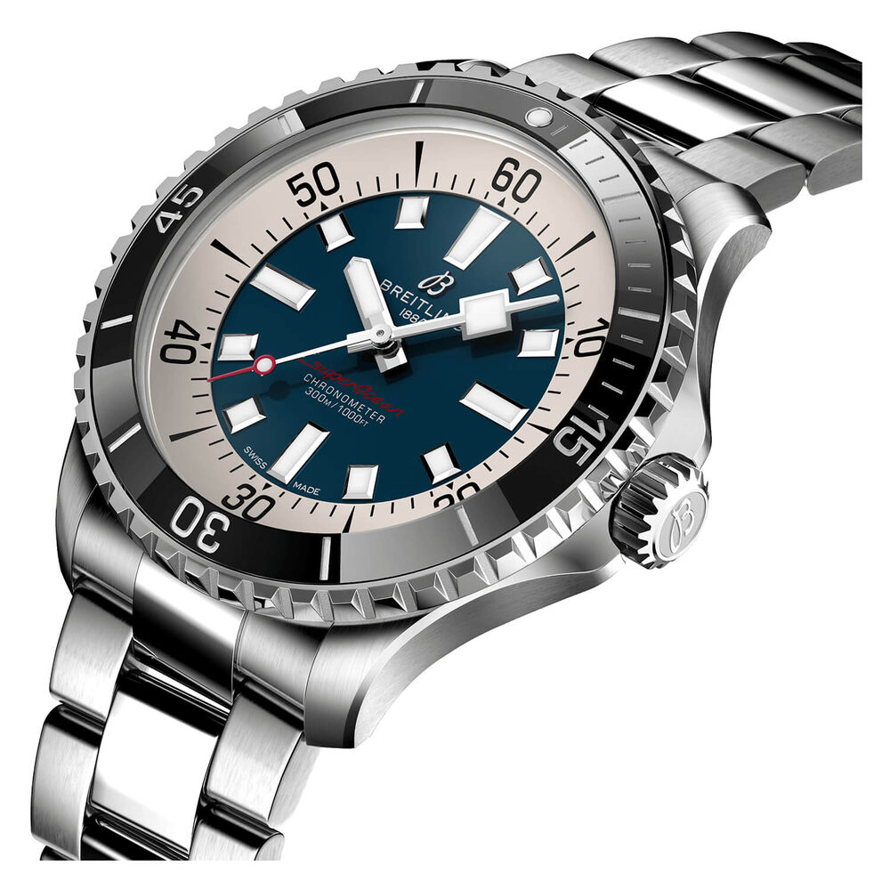 Breitling Superocean 44mm Blue Dial Bracelet Watch image number 1
