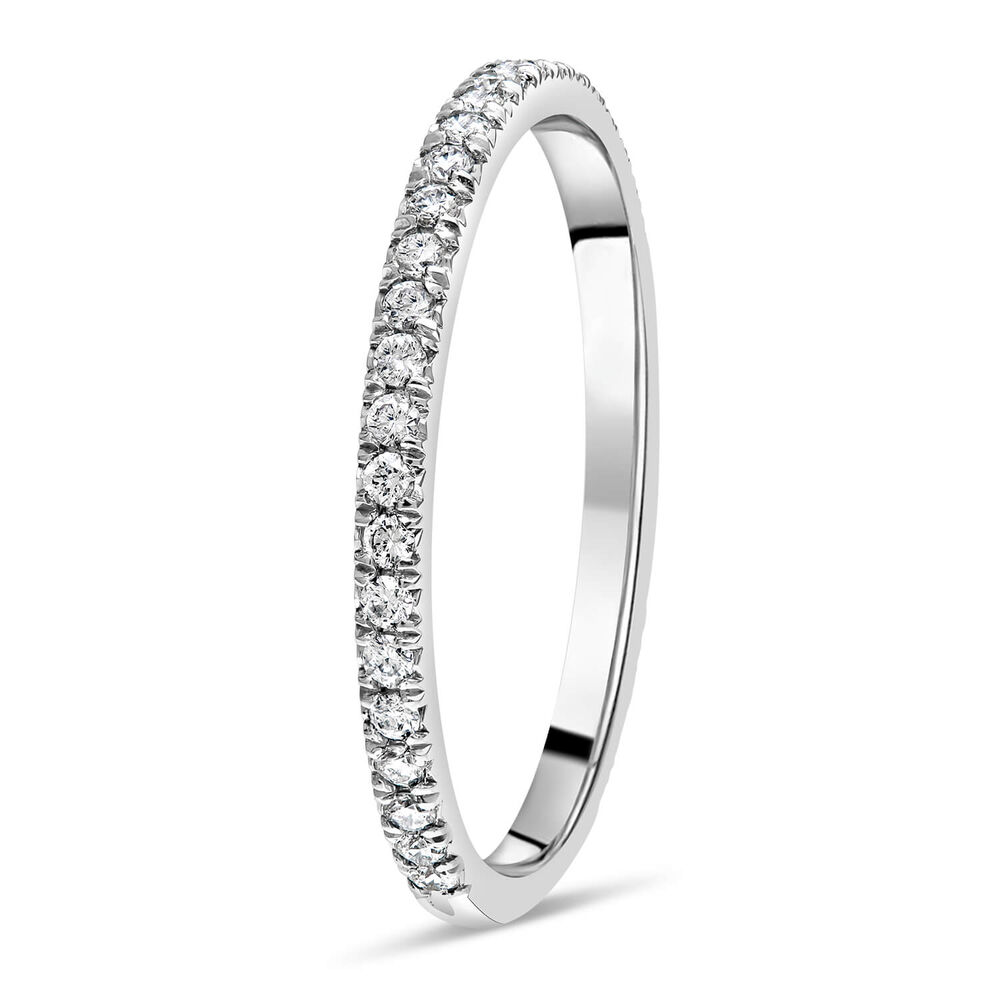 Platinum 0.25 carat diamond eternity ring image number 3