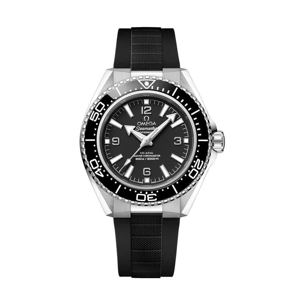 OMEGA Seamaster Planet Ocean 600M 42mm Black Dial Black Bezel Rubber Strap Watch