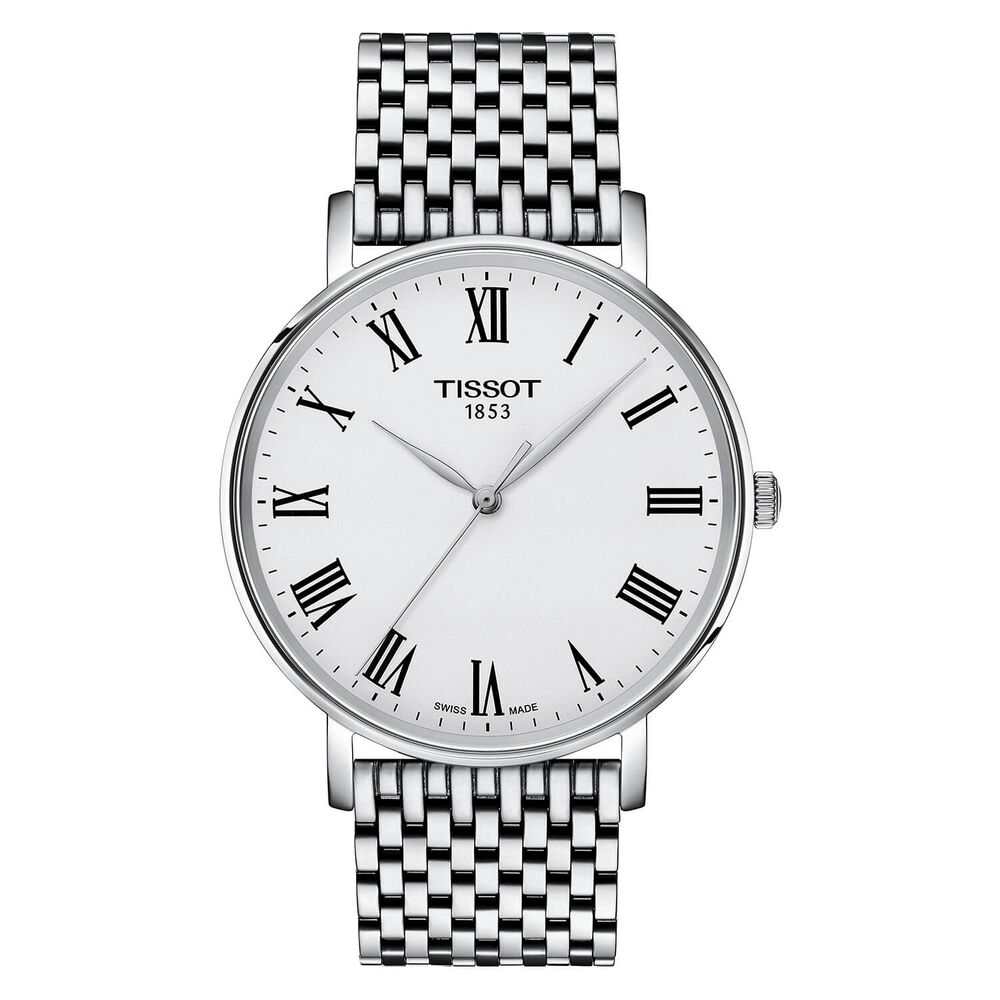 Tissot Everytime 40mm Silver Dial Steel Bracelet Watch