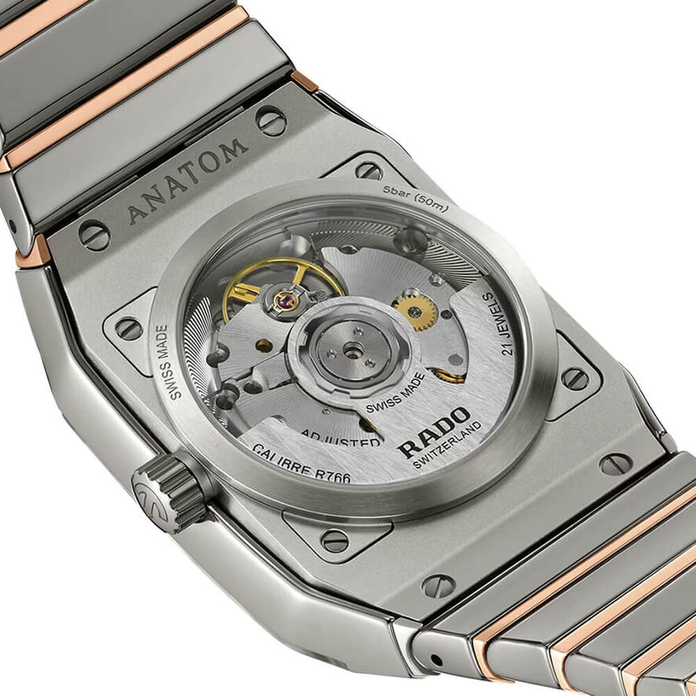 Rado Anatom Automatic 32.5mm Grey Dial Ceramic Bracelet Watch image number 3