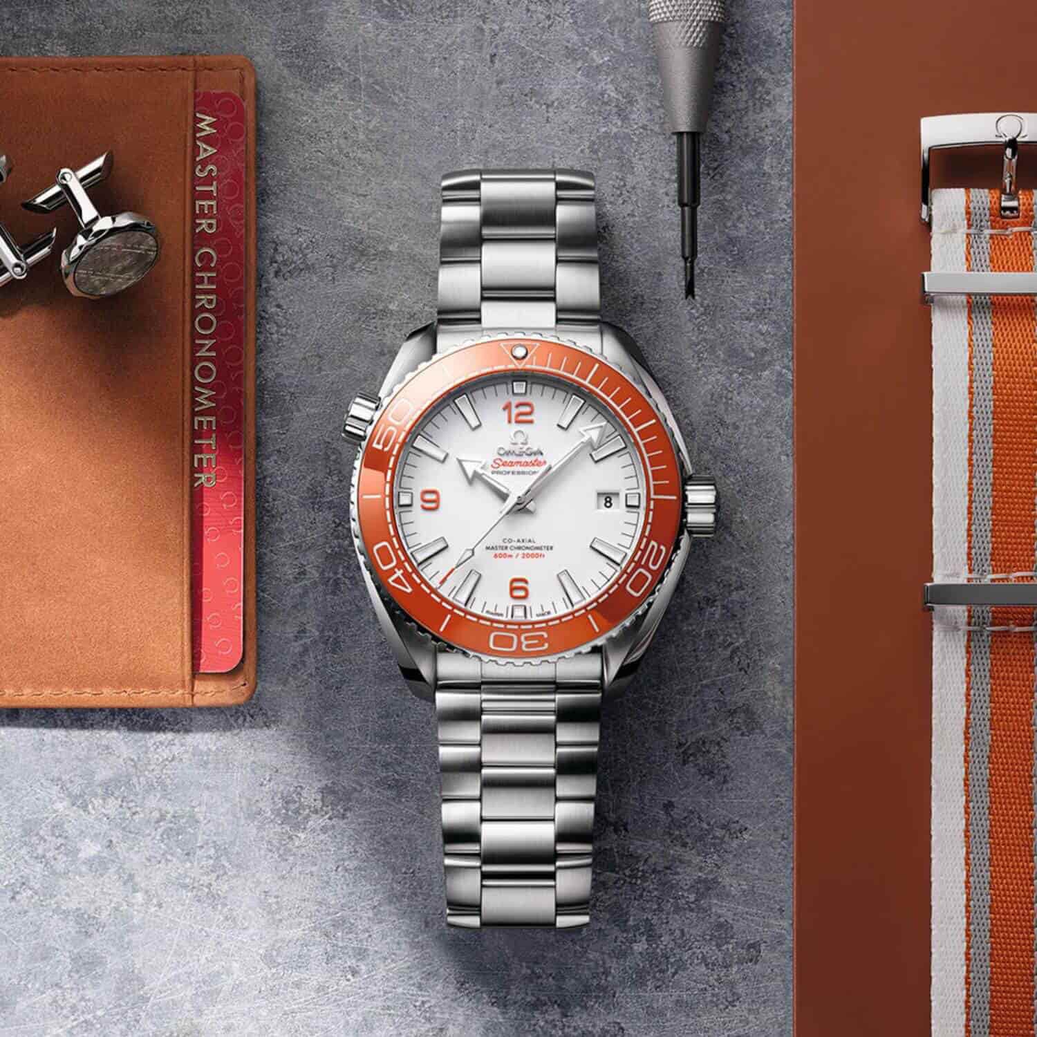 Omega seamaster on sale orange face