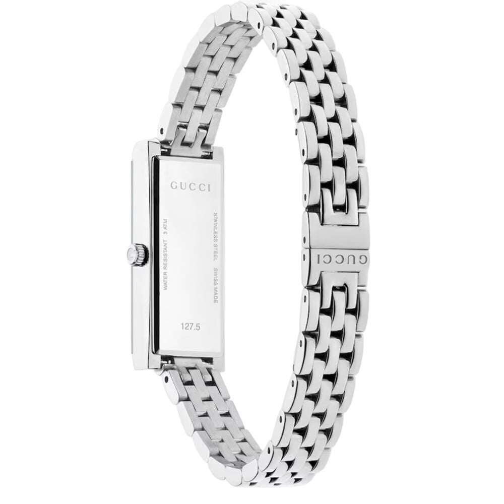 Gucci G-Frame 34x14mm Light Blue Dial Stainless Steel Bracelet Watch
