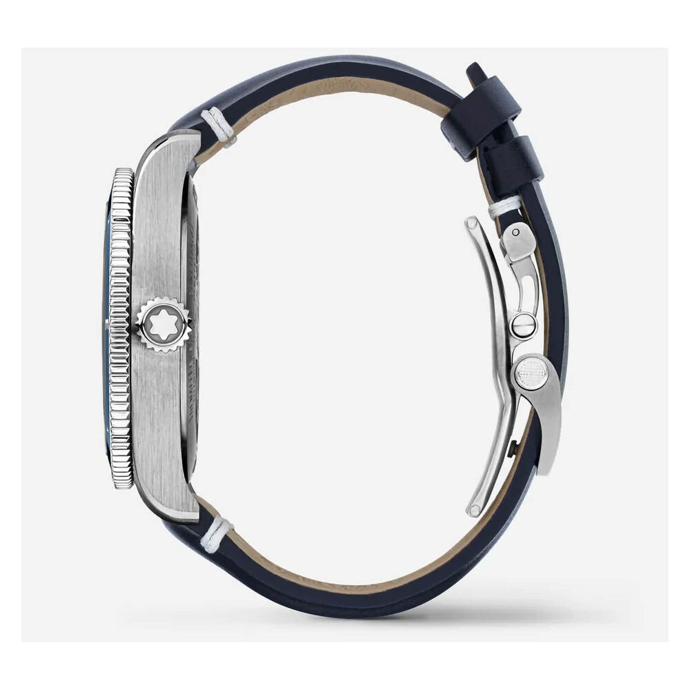 Montblanc 1858 Geosphere Blue Dial & Strap Watch image number 2