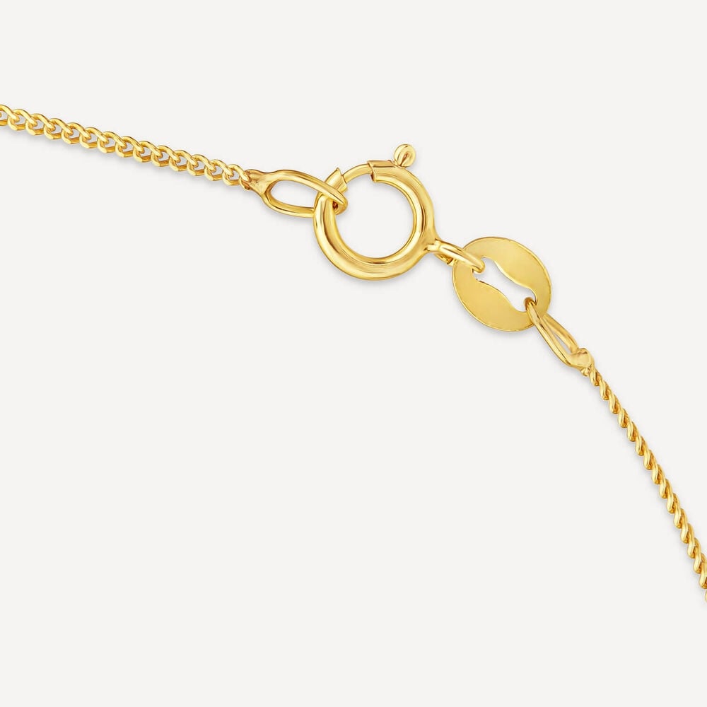 9ct Yellow Gold Teardrop Opal Gold Frame Pendant image number 4